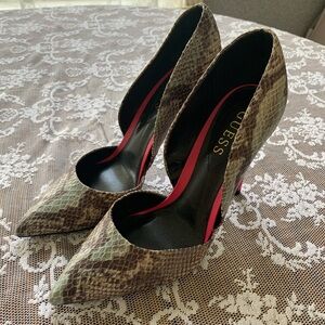 Guess Snakeskin Heels